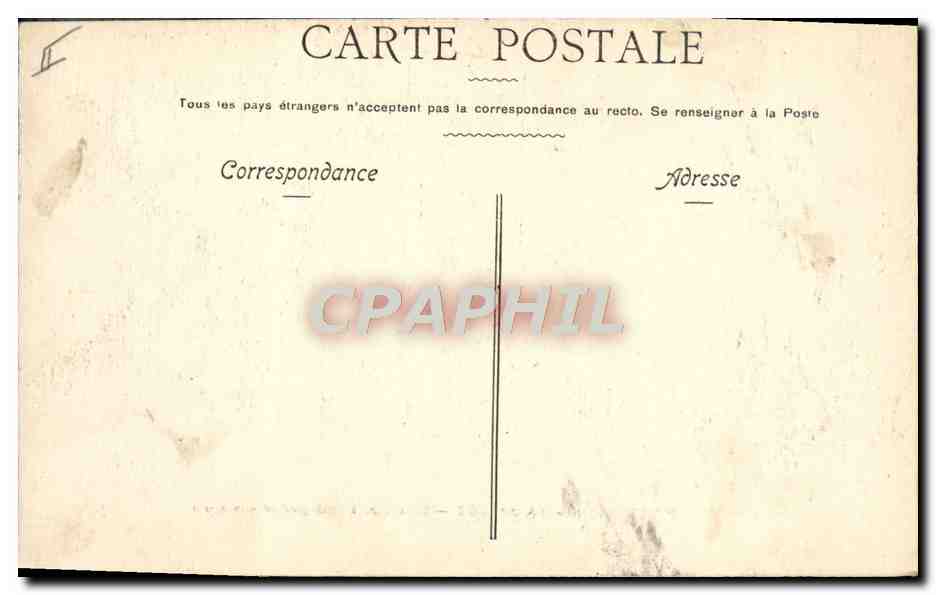CPA Militaria La Bassee Chasseurs a pied gardant une route  — Rückseite