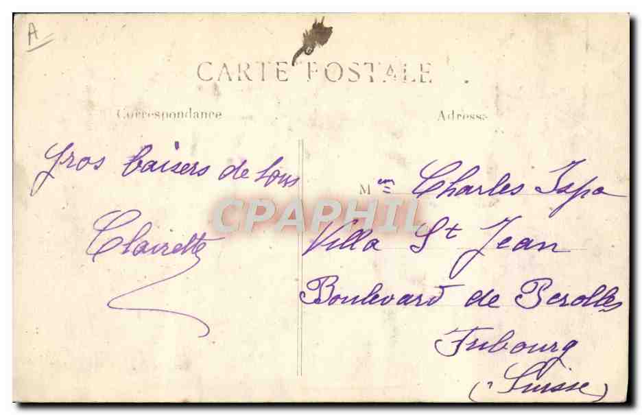 Cajón de artillería alemana destruido en Termonde — B. & C. Paris, n°28 — Reverso