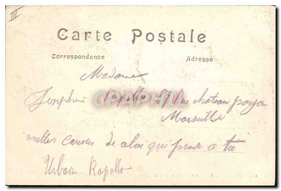 Frans drakenjacht in patrouille — Oorlog van 1914 — A Chauconin, bij Meaux — LL. — Achterkant
