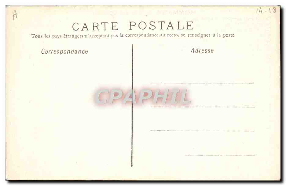 CPA Militaria Chanson Hommage a la Belgique — Rückseite