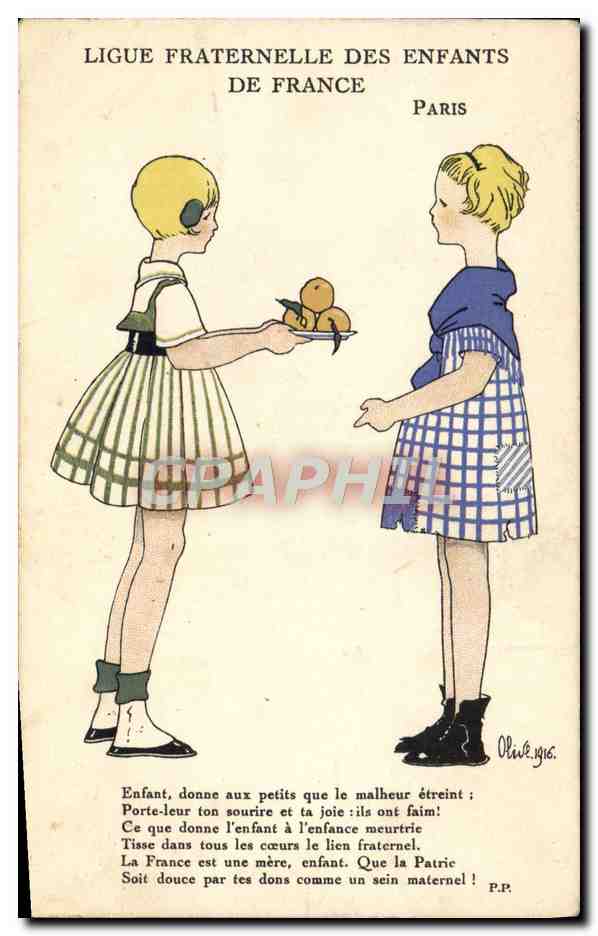 Brüderliche Liga der Kinder Frankreichs — Paris — Olwé, 1916