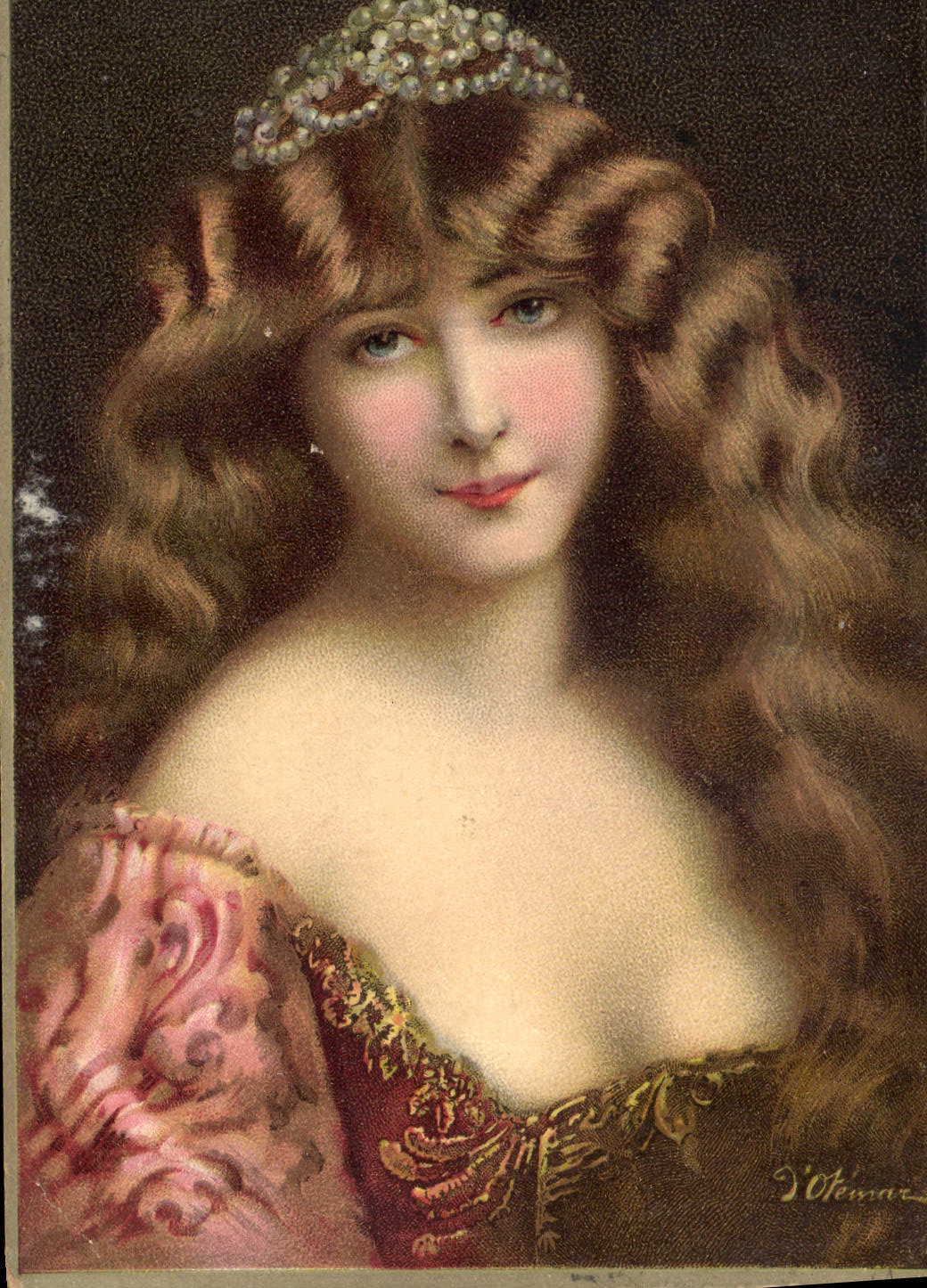CPA Fantaisie Illustrateur Femme