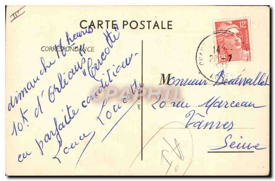 Picoleuse Automatique — caricature d'un homme buvant — dessin de Jean de Preissac — Verso