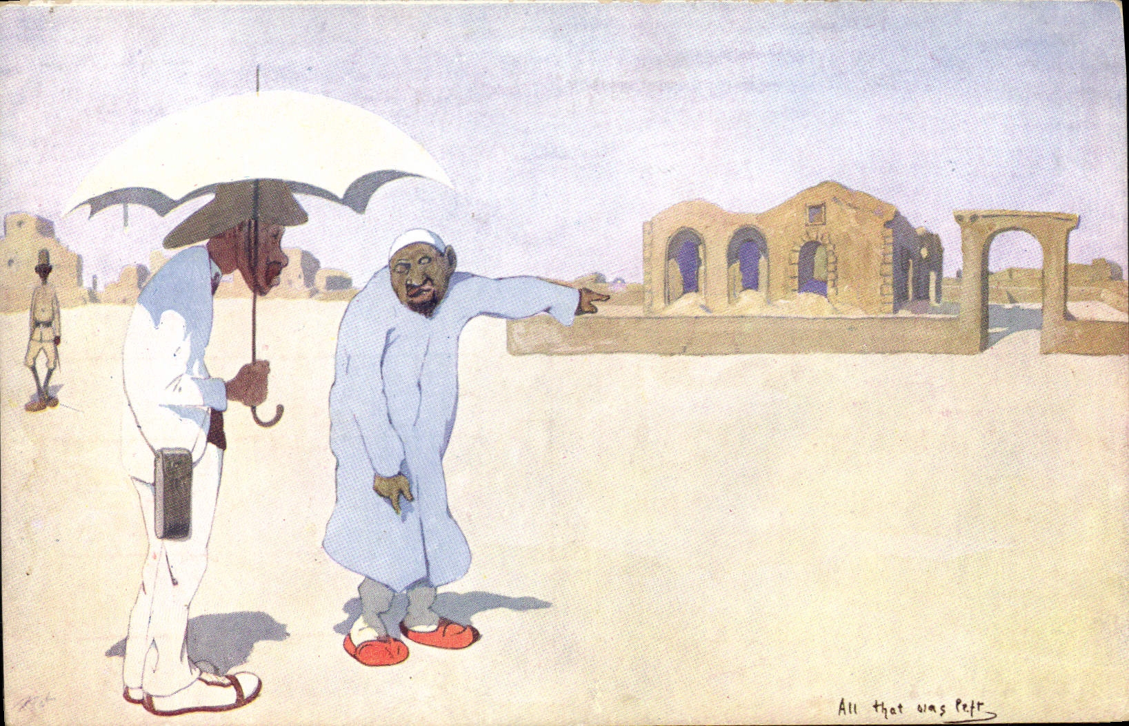 CPA Fantaisie Illustrateur Afrique 