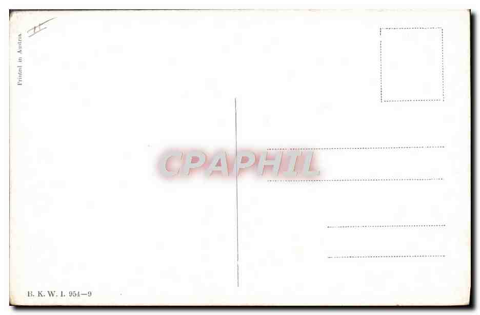 CPA Fantaisie Illustrateur Afrique Antilopes Gazelles Serpent — Back