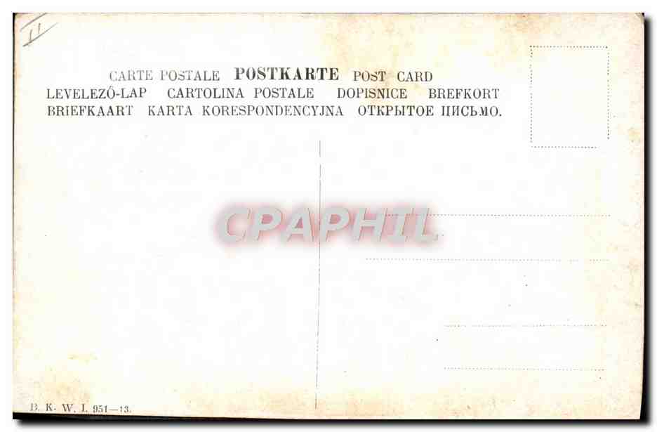 CPA Fantaisie Illustrateur Egypt Egypte the light that flamed — Back