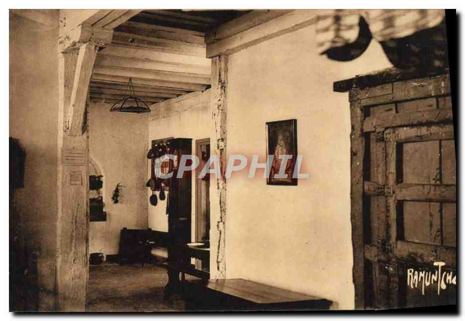 CPA Folklore Interieur basque 