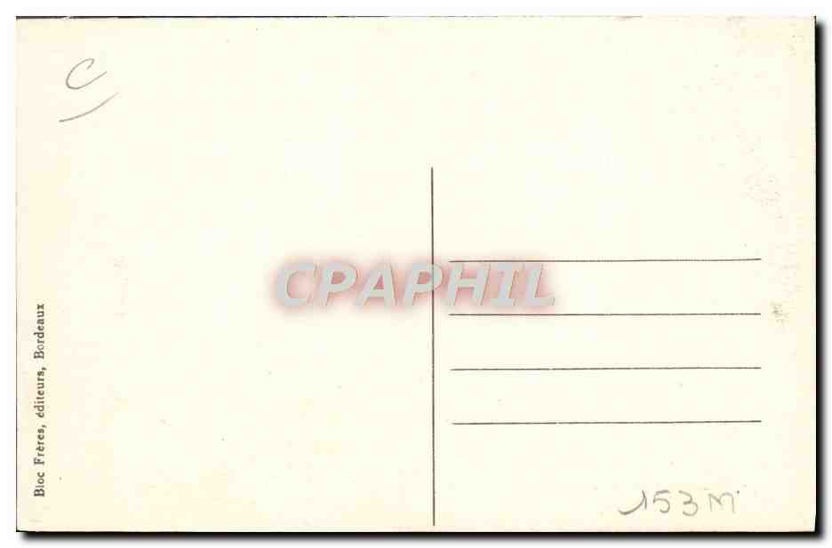 CPA Folklore Scenes et types basques Attelage Boeufs  — Verso