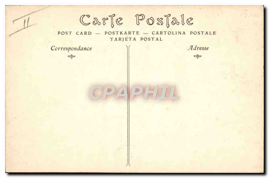 CPA Folklore Chalet basque — Rückseite