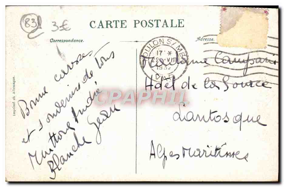 Toulon — Vue générale — Imprimerie d'Alboumagne — Reverso