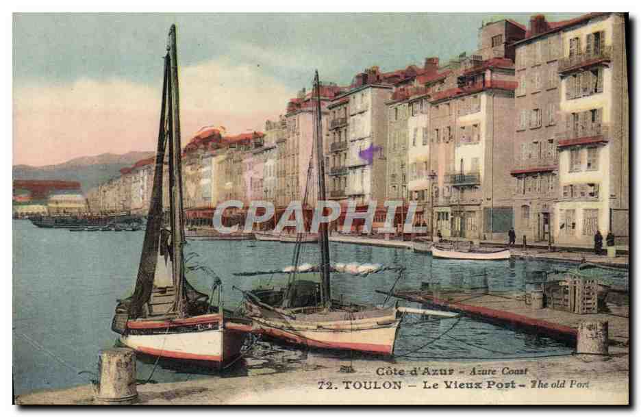 CPA Toulon Le vieux port Bateaux