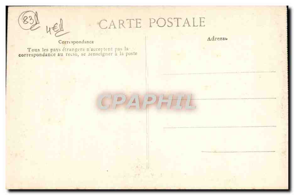 Toulon — Théâtre Municipal — éditeur E. P. n° 289 — Verso