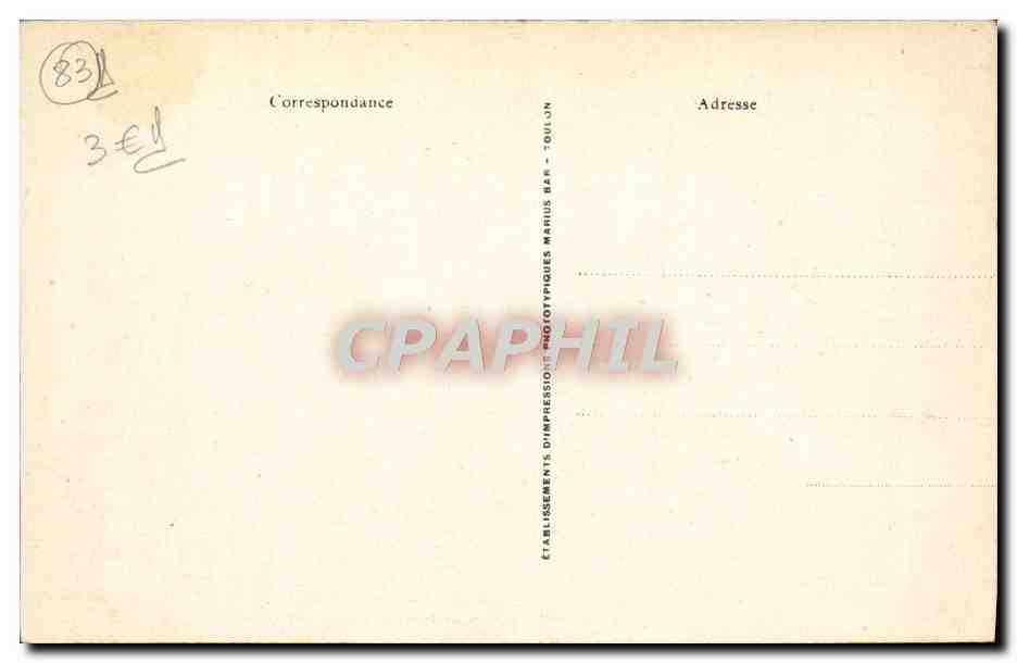 Toulon (Var) - La Place de la Liberté — Grand Hôtel, 1943 — Verso