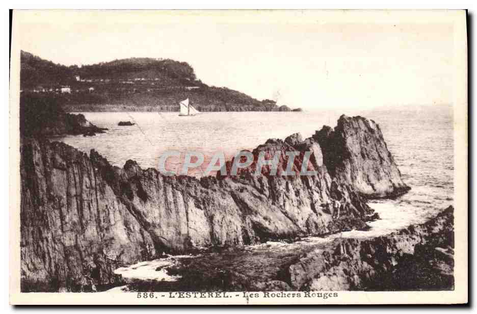 CPA L'Esterel Les rochers rouges