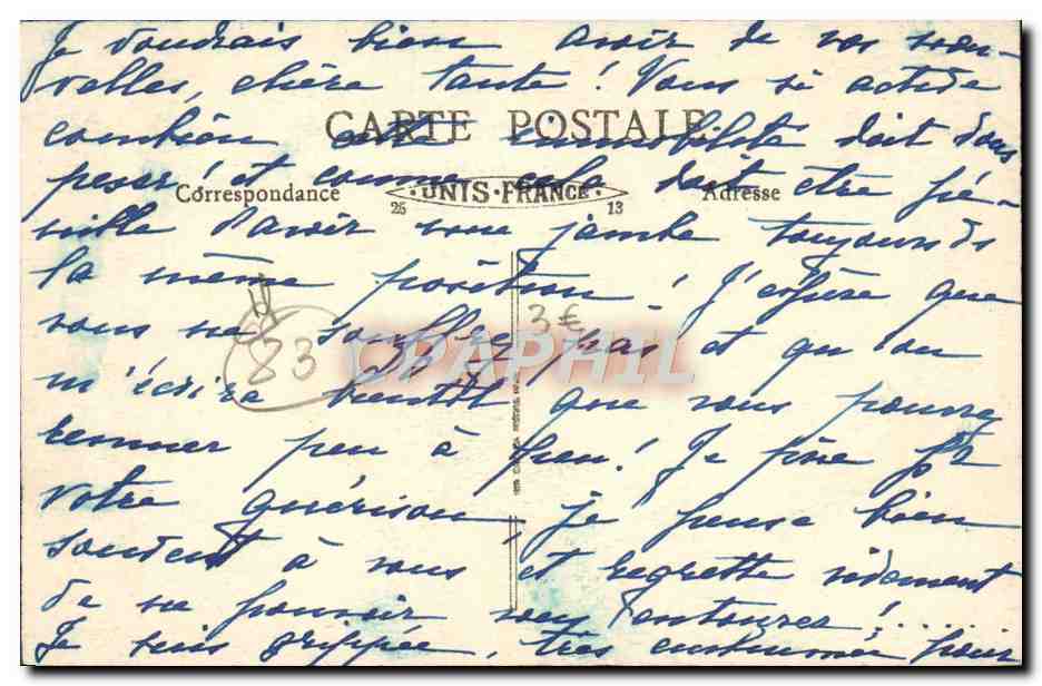 CPA Toulon Magnad bord de mer — Verso