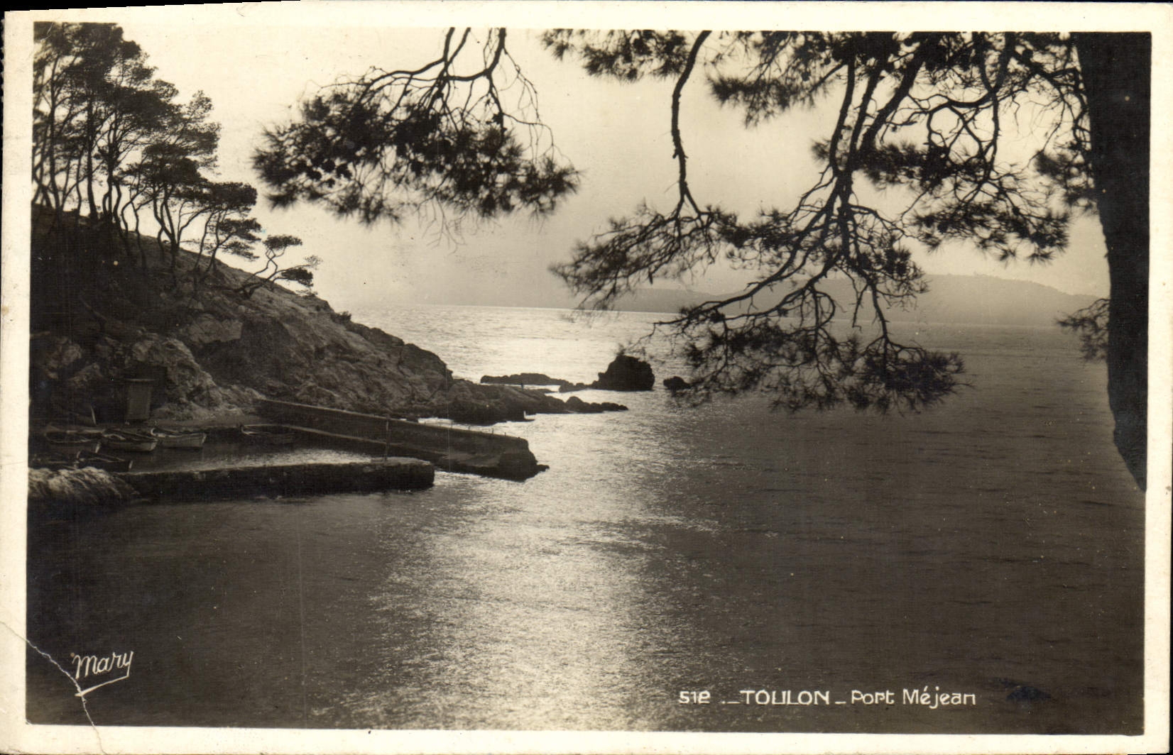 Antike Ansichtskarte Port Mejean, Toulon