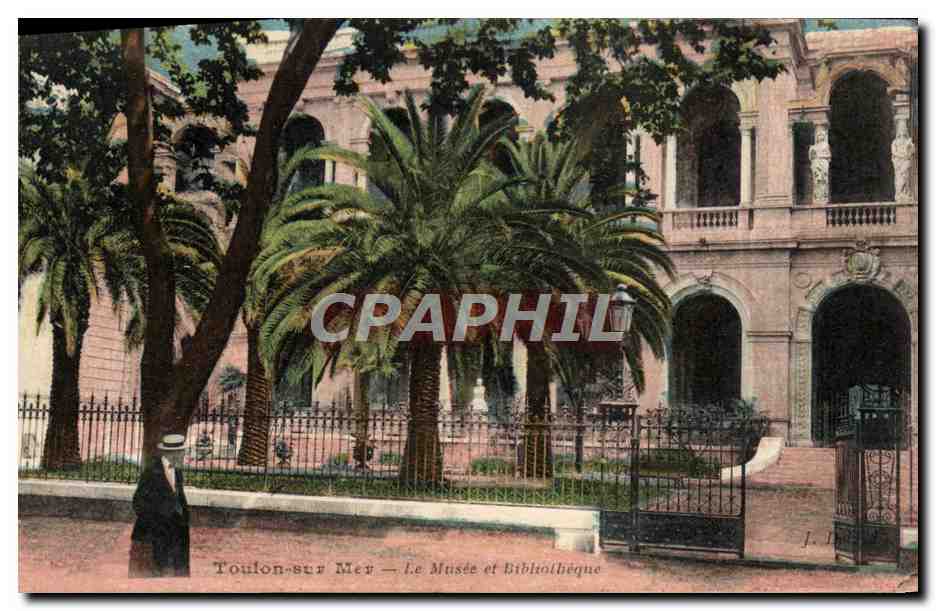 CPA Toulon sur Mer Le musee et bibliotheque