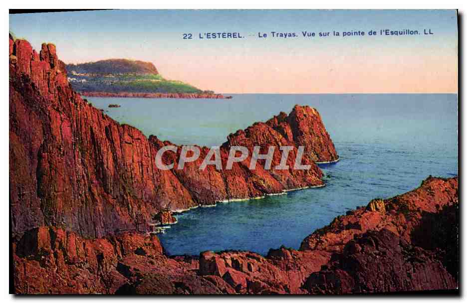 L'ESTEREL — Le Trayas. Vue sur la pointe de l'Esquillon — LL