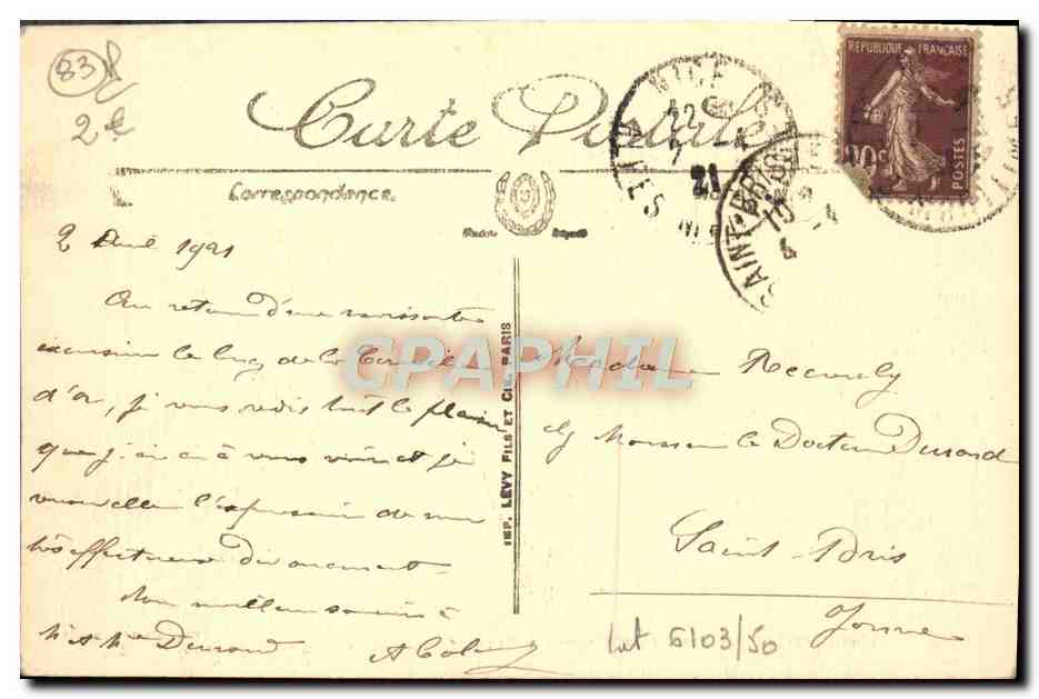 L'ESTÉREL — Corniche d'Or — La Baie d'Anthéor et La Lézardière — LL, n°20 — Verso