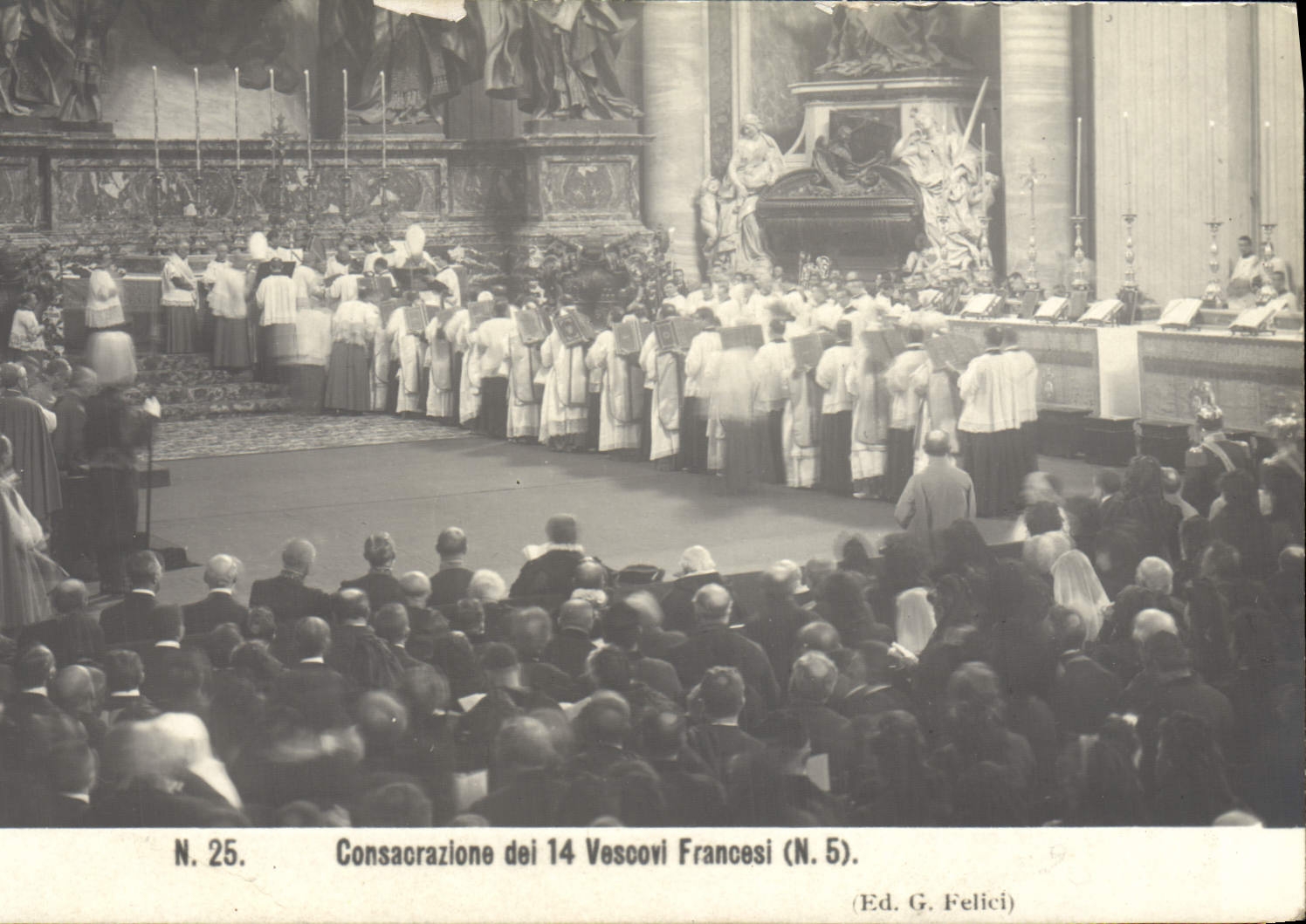 CPA Pape Consacrazione dei 14 Vescovi Francesi 