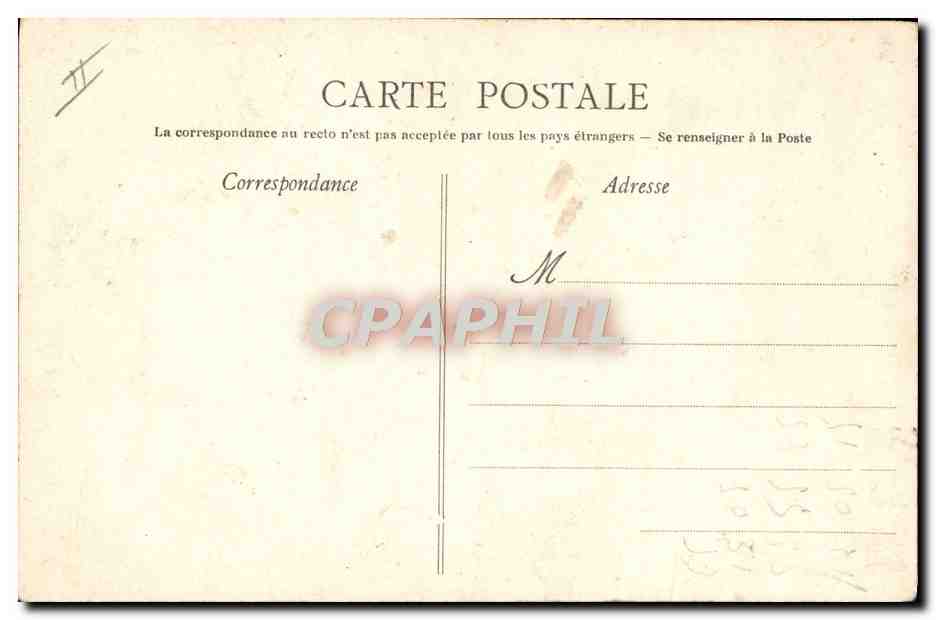 CPA Inauguration du Nouvel Hopital Cheron General Picquart Clemenceau Viviani — Rückseite