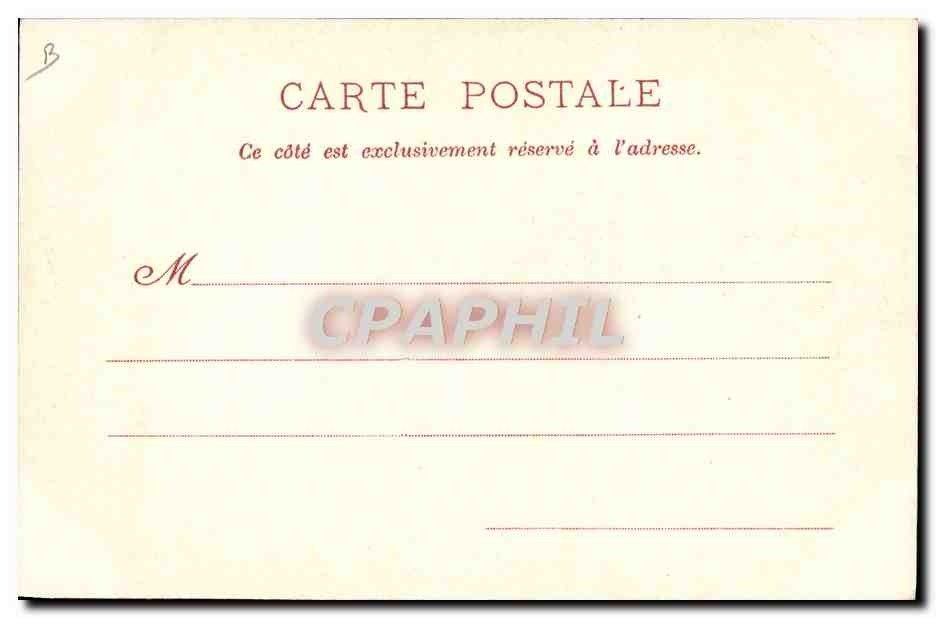 CPA Cheval Hippisme Saumur Officier general commandant l'ecole en 1899 — Verso
