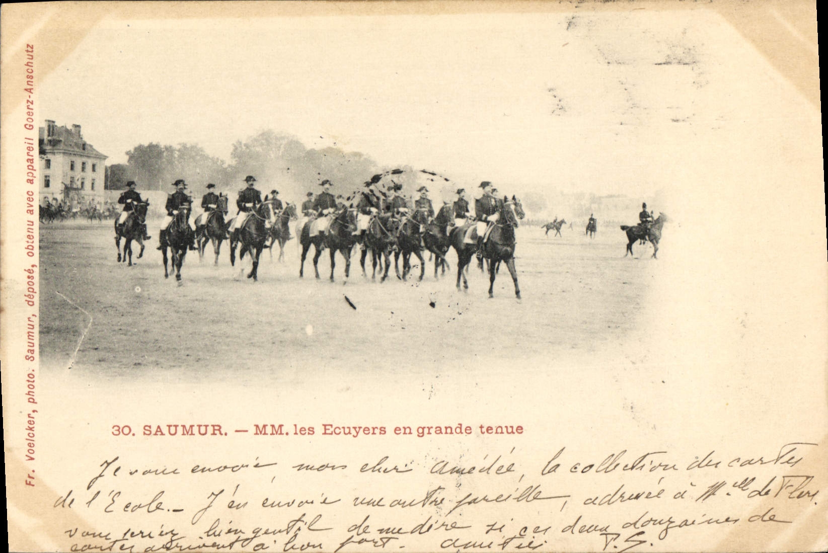 CPA Cheval Hippisme Saumur MM les ecuyers en grande tenue