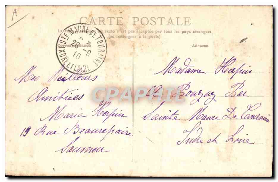 CPA Cheval Hippisme Saumur Carrousel militaire — Verso