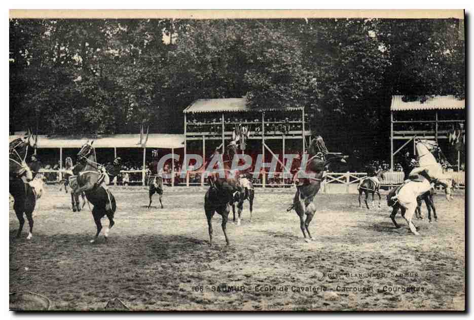 École de Cavalerie - Carrousel - Courbènes — Éditeur : SAUMUR, n° 166
