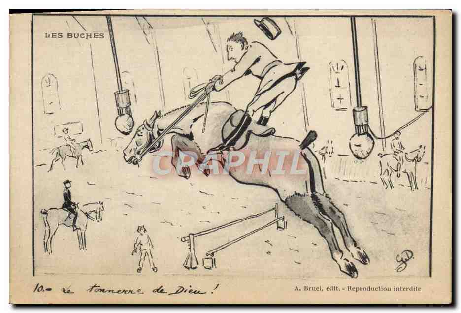 CPA Cheval Hippisme Les buches