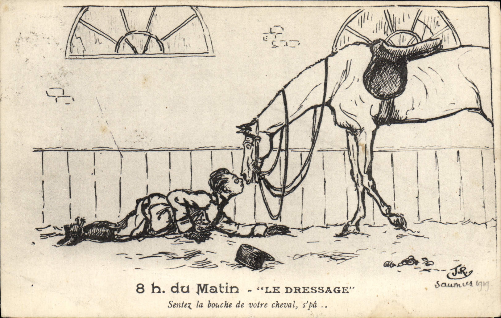 CPA Cheval Hippisme 8h du matin Le dressage 