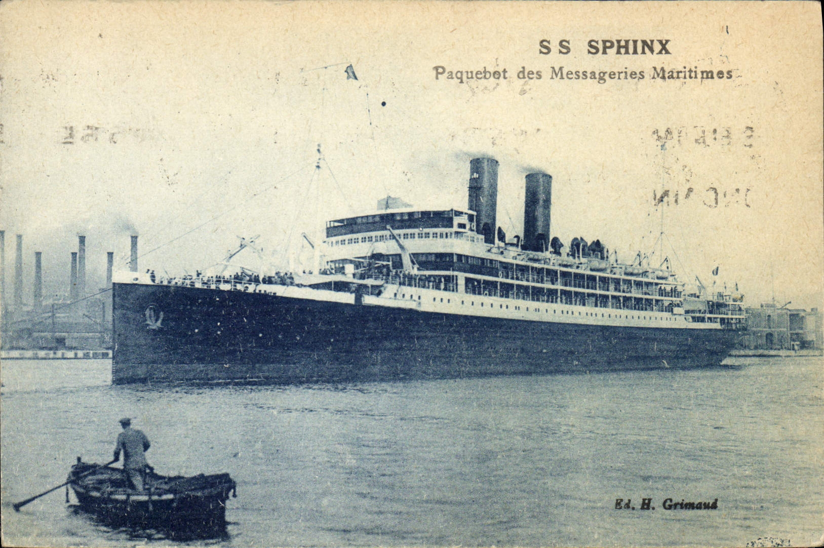 SS SPHINX — Paquebot des Messageries Maritimes — Éd. H. Grimaud