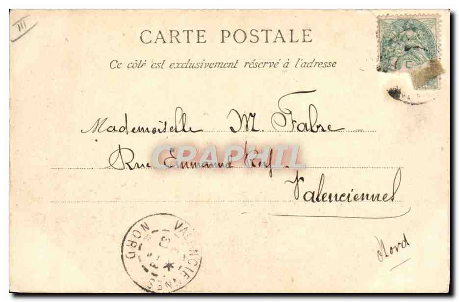 Havre — « La Touraine » évoluant dans l'avant-port — J. J. (éditeur) N° 61 — Verso