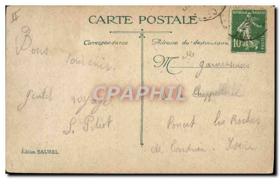 CPA Bateau Paquebot La Touraine — Reverso