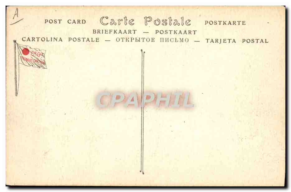 Paquebot Poste TIMGAD — Compagnie Générale Transatlantique — Services Postaux de la Méditerranée — Verso