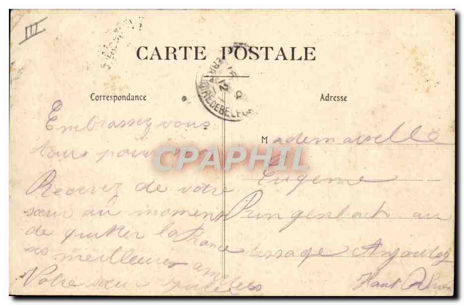 CPA Bateau Paquebot La Touraine — Verso