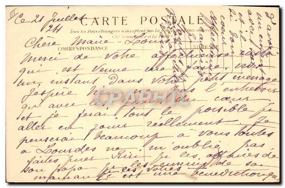 CPA Prenom Les saintes de France Sainte Genevieve — Rückseite