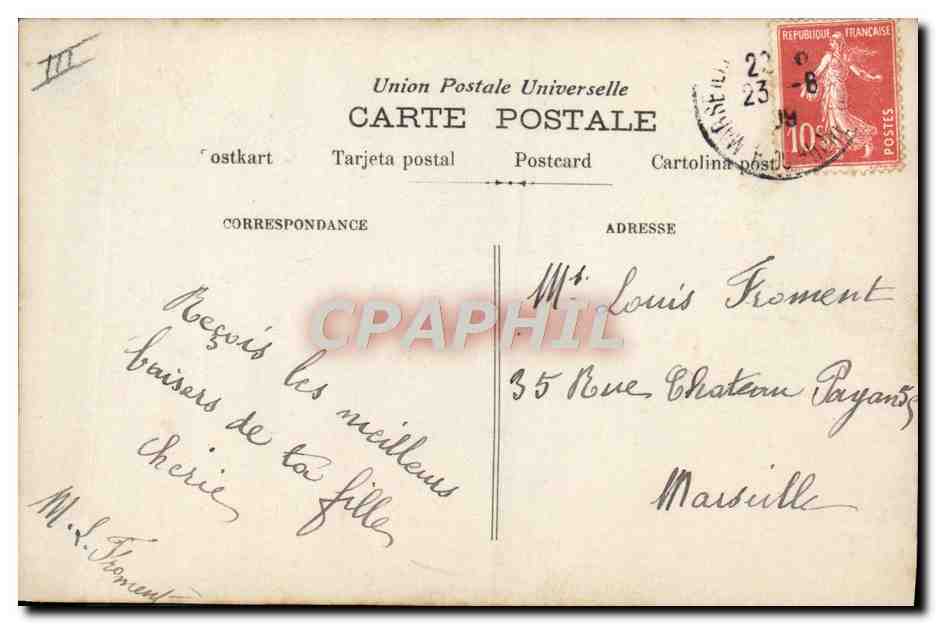CPA Prenom Louis — Rückseite