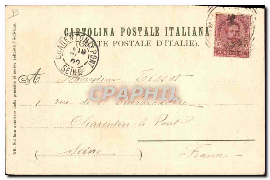CPA Italie Illustrateur Ventimiglia — Verso
