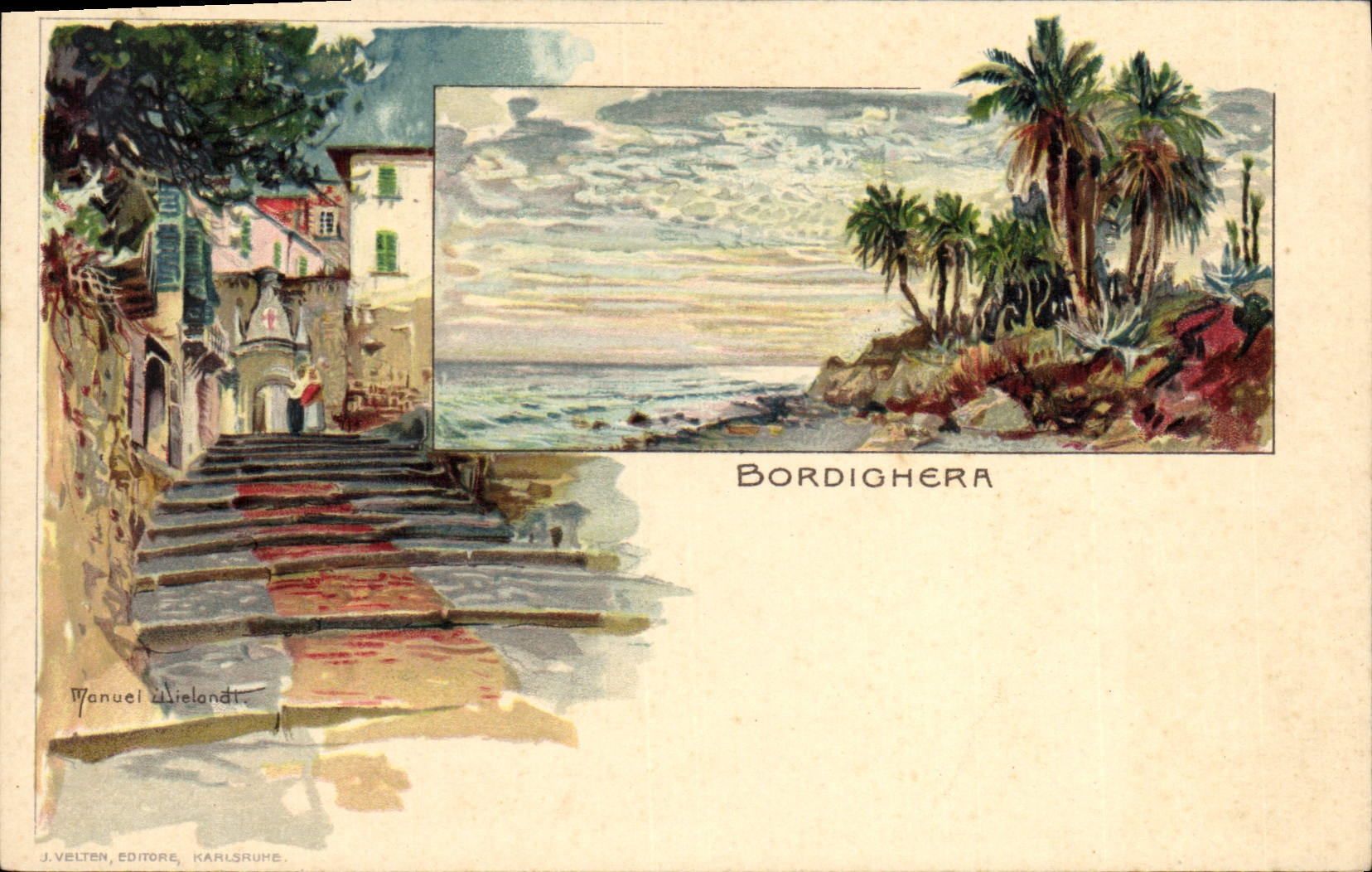 CPA Italie Illustrateur Bordighera