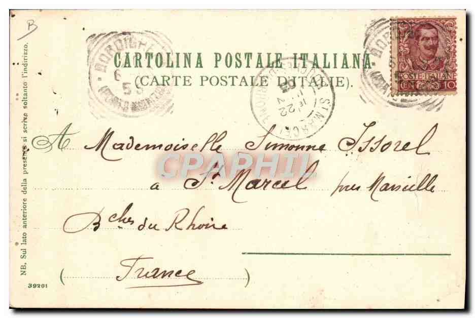 CPA Italie Illustrateur Bordighera — Verso