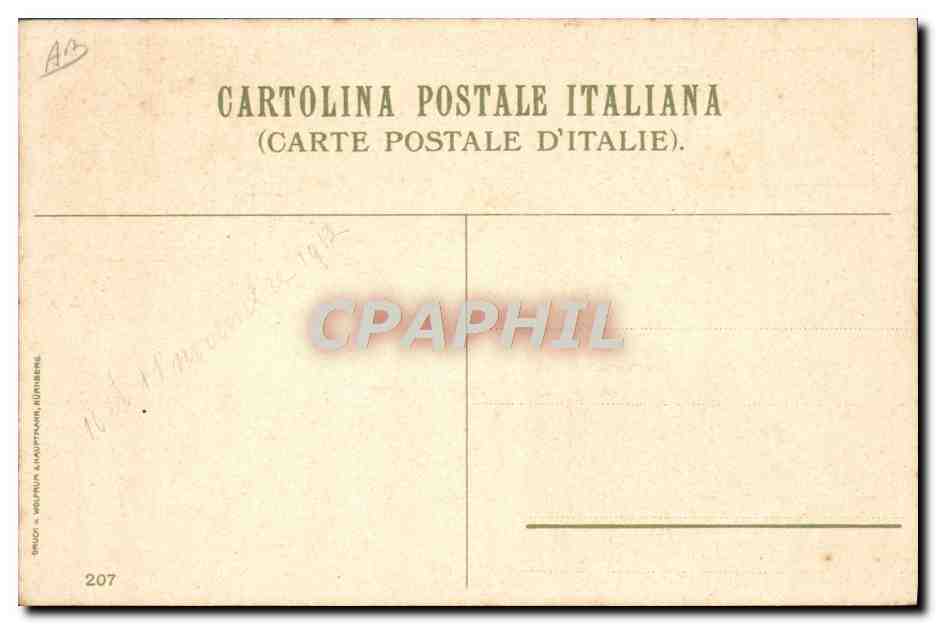 CPA Italie Illustrateur Nervi — Verso