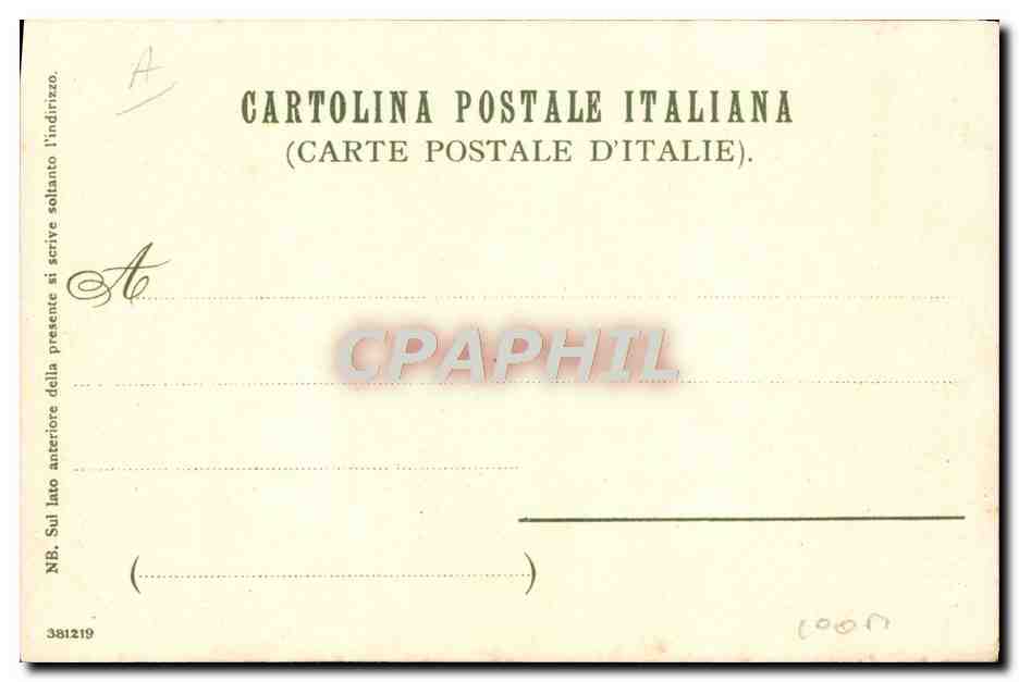 CPA Italie Illustrateur Genova  — Verso