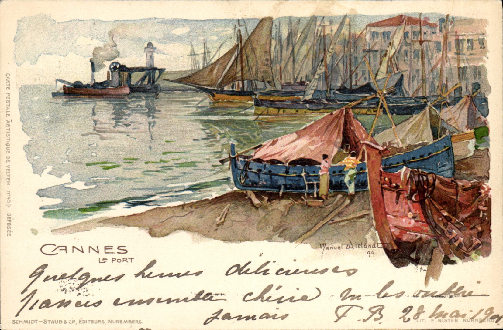 Cannes — Le Port — Schmidt-Staub & Cie, Nuremberg, n°449