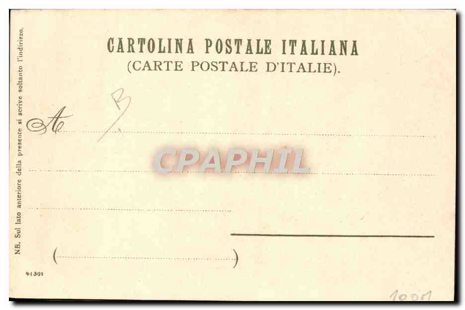 CPA Italie Illustrateur Ospedaletti — Verso