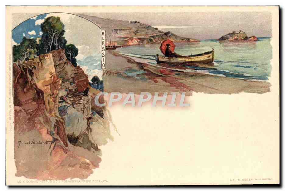 CPA Italie Illustrateur Alassio