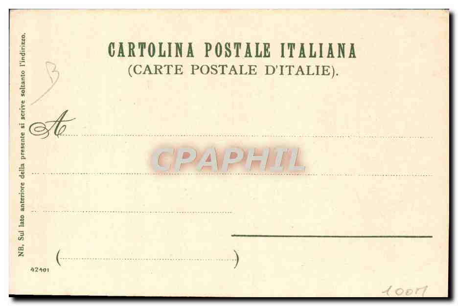CPA Italie Illustrateur Alassio — Verso