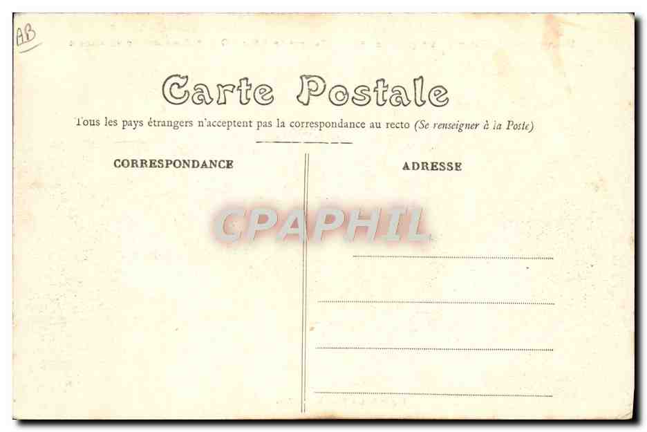 Salida de un tren de suministros — Tropas Inglesas — Imp. y Ed. J. Bouveret - Le Mans — Reverso