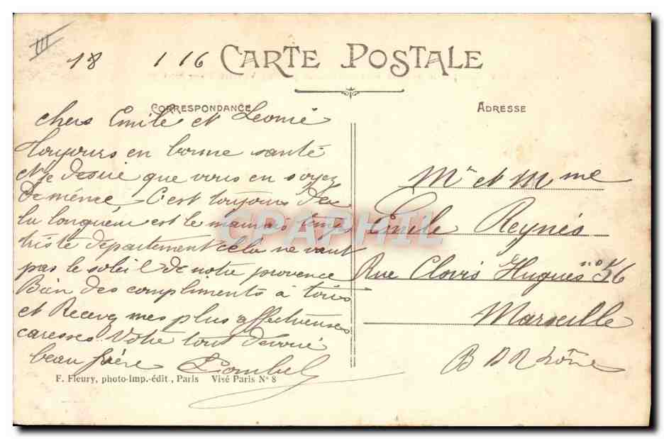 Ravitaillement par le Service de l'Intendance — Guerre Européenne 1914-1915 — près de Verdun-sur-Moselle — Éditeur Paris — Reverso