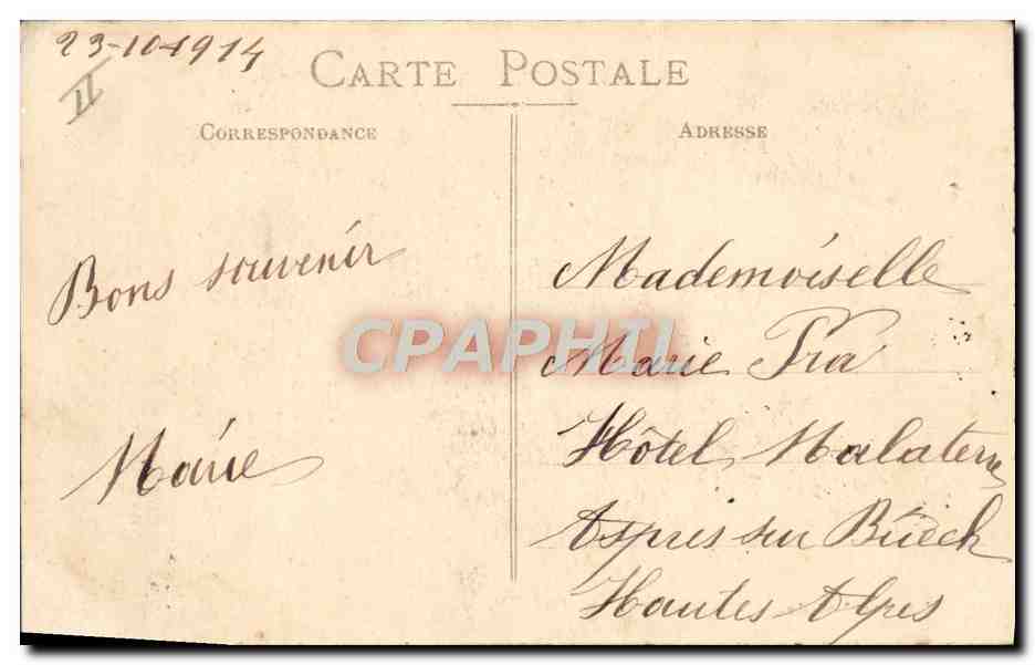 CPA Militaria Le combat d ePagny sur Moselle — Rückseite